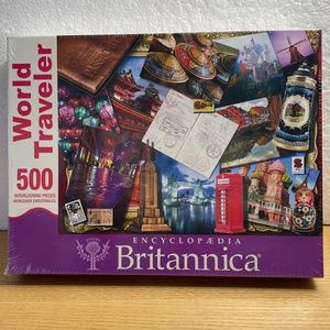 Springbok World Traveler Jigsaw Puzzle 500 Piece Encyclopedia Britannia New Gift